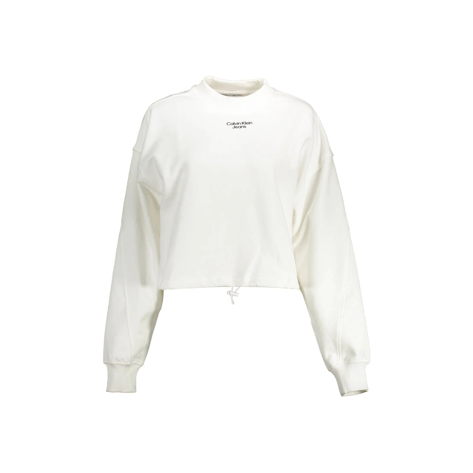 Calvin Klein Felpa Maniche Lunghe Donna Bianca Stampa Felpe Bianco - foto prodotto